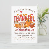 クリスチャン・カボチャ感謝の感謝祭 招待状 (スタンド正面)