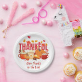 クリスチャン・カボチャ感謝感謝 ペーパープレート (パーティー)