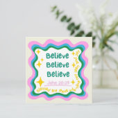 クリスチャン カード 信じる 休暇 励まし (スタンド正面)