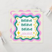 クリスチャン カード 信じる 休暇 励まし (正面/裏面インサイチュ)