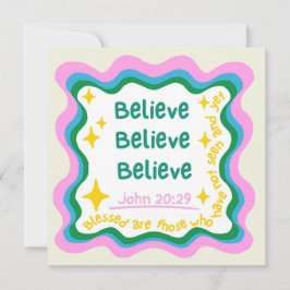 クリスチャン カード 信じる 休暇 励まし