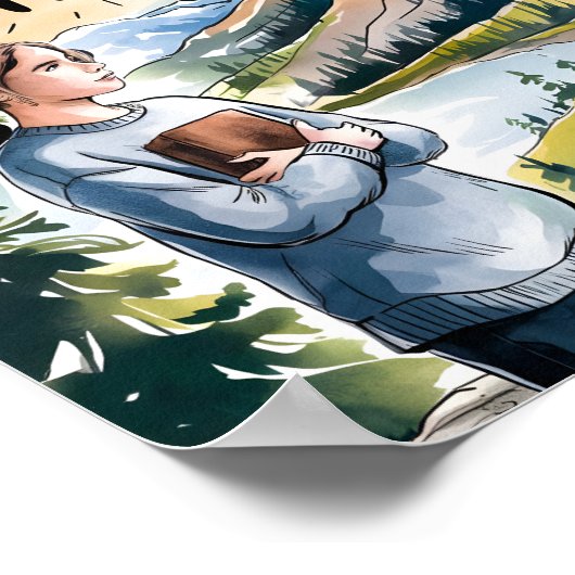 クリスチャン・ガールの壁10代のアートなら何でも出来る ポスター (角)