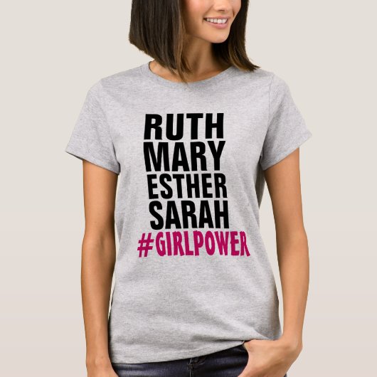 クリスチャン・ガール・パワー(RUTH ESTHER SARAH) Tシャツ (正面)