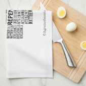 クリスチャン キッチンタオル (四つ折り)