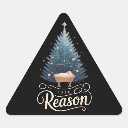 クリスチャン キリスト教 クリスマス 聖書 三角形シール (正面)