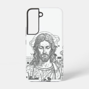 クリスチャン・キリスト波格子アナグリフ・イエス・キリスト SAMSUNG GALAXY S22ケース