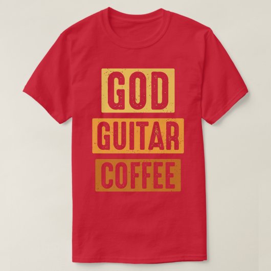 クリスチャン・ギタリスト教会の礼拝ギタープレーヤー1 Tシャツ (デザイン正面)