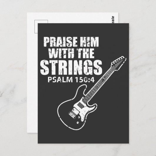 クリスチャン・ギター・プレーヤーを賞賛動揺して ポストカード (正面/裏面)