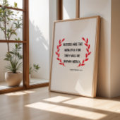 クリスチャン・クリスマスウォールアートマシュー5:7 ポスター