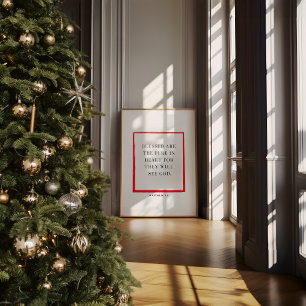 クリスチャン・クリスマスウォールアートマシュー5:8 ポスター