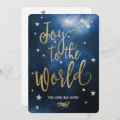 クリスチャン・クリスマスカード世界への喜び! シーズンカード (正面/裏面)