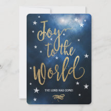 クリスチャン・クリスマスカード世界への喜び！