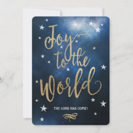 クリスチャン・クリスマスカード世界への喜び！ シーズンカード