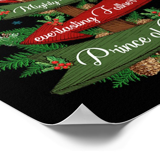 クリスチャン・クリスマス彼は素晴らしいCoと呼ばれる ポスター (角)