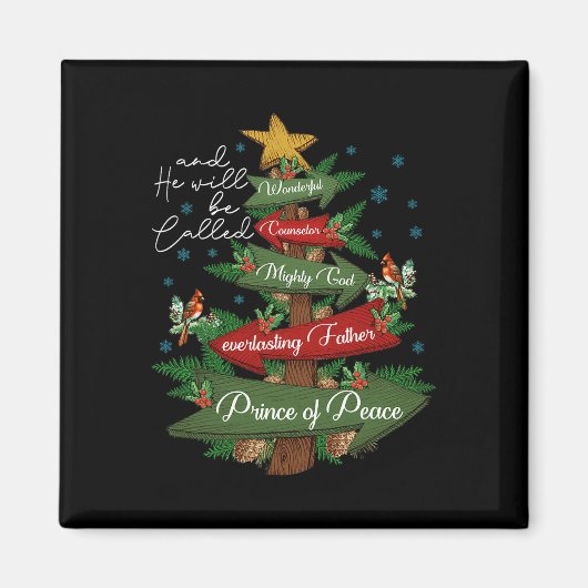 クリスチャン・クリスマス彼は素晴らしいCoと呼ばれる マグネット (正面)