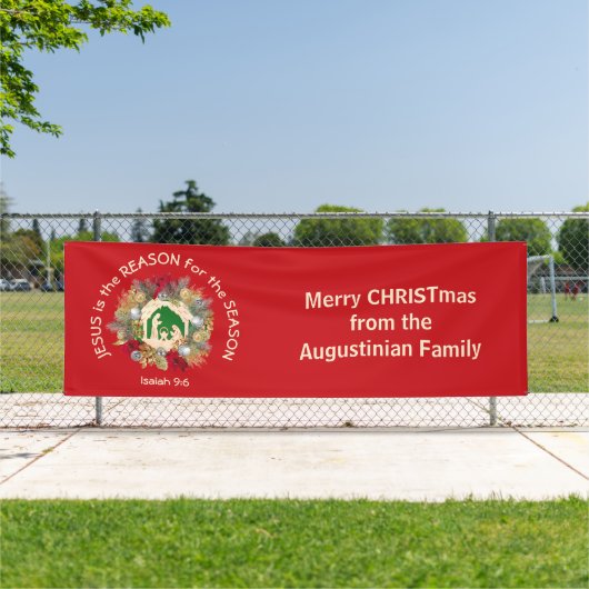 クリスチャン・クリスマス・イエスが赤い理由 横断幕 (インサイチュ)