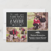 クリスチャン・クリスマス・バース・シャルボードホリデー写真 シーズンカード (正面)