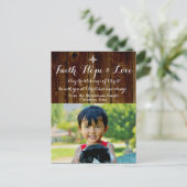 クリスチャン・クリスマス・ホリデー写真はがき シーズンポストカード (スタンド正面)