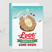 クリスチャン・クリスマス・ヨハネ3:16来イエスを愛する シーズンカード (正面/裏面)