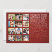 クリスチャン・クリスマス・ルカ2の複数写真 シーズンカード (裏面)