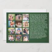 クリスチャン・クリスマス・ルカ2の複数写真 シーズンカード (裏面)