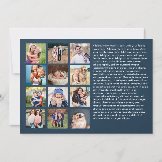 クリスチャン・クリスマス・ルカ2の複数写真 シーズンカード (裏面)