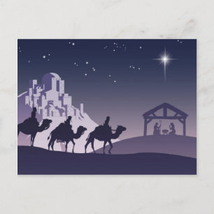 クリスチャン・クリスマス・出生・シーン シーズンポストカード