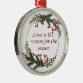 クリスチャン・クリスマス・聖なる書物、 経典 メタルオーナメント (右)