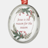 クリスチャン・クリスマス・聖なる書物、 経典 メタルオーナメント (左)