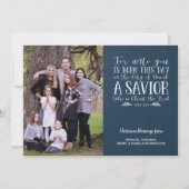 クリスチャン クリスマス 聖句 タイポグラフィー ホリデー フォト (正面)