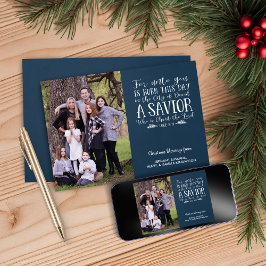 クリスチャン クリスマス 聖句 タイポグラフィー ホリデー フォト