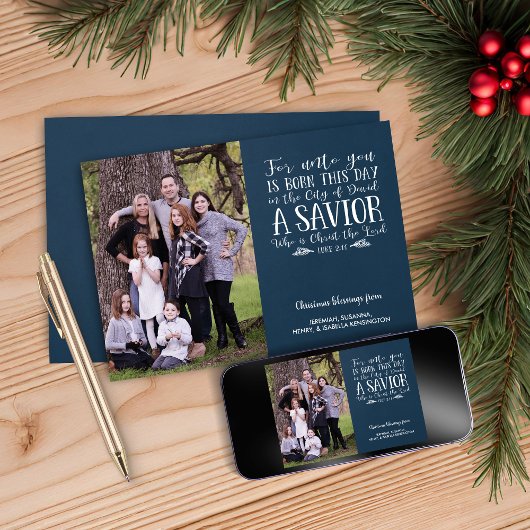 クリスチャン クリスマス 聖句 タイポグラフィー ホリデー フォト