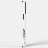 クリスチャン・クロスに囲まれた美しいフローラ・アート Case-Mate iPhoneケース (裏面 / 右)