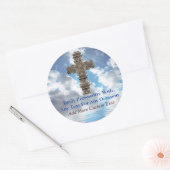 クリスチャン・クロスオンビューティフル・スカイ・シール ラウンドシール (封筒)