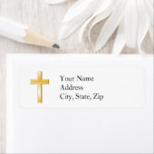 クリスチャン・クロス差出人住所ラベル ラベル (インサイチュ)