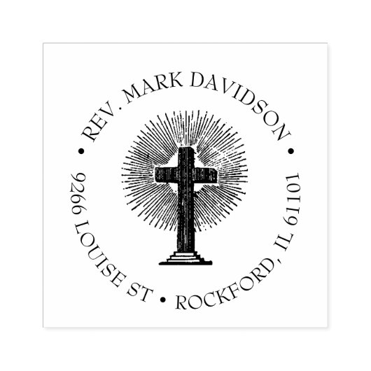 クリスチャン・クロス・イエスキリスト・宗教的 ラバースタンプ (インプリント)