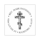 クリスチャン・クロス・イエス・ビザンチン・十字架宗教 ラバースタンプ (インプリント)