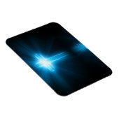 クリスチャン・クロス・イン・ブルーライト マグネット (右側)