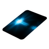 クリスチャン・クロス・イン・ブルーライト マグネット (左側)