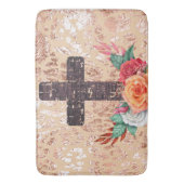 クリスチャン・クロス・イースター・イエス・バプテスト・カトリック・ラブ バスマット (正面縦)