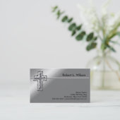 クリスチャン・クロス・ビジネス・カード 名刺 (スタンド正面)