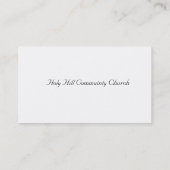 クリスチャン・クロス・ビジネス・カード 名刺 (裏面)