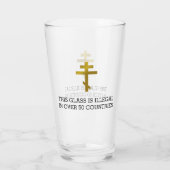 クリスチャン・クロス – 50カ国以上で違法 タンブラーグラス (裏面)