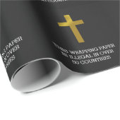 クリスチャン・クロス – 50カ国以上で違法 ラッピングペーパー (ロールコーナー)