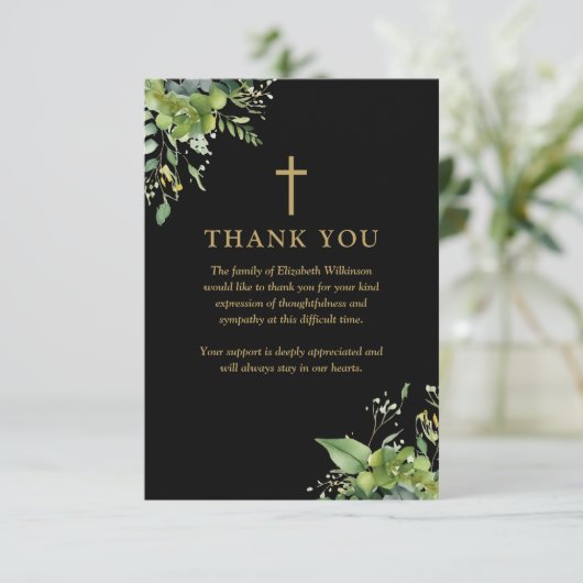 クリスチャン グリーンメモリアル 葬儀 写真 サンキューカード (スタンド正面)
