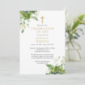 クリスチャン グリーンレイ セレブレーション オブ ライフ 追悼式 招待状 (スタンド正面)