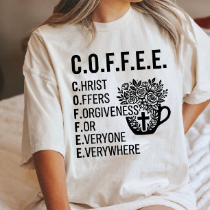 クリスチャン コーヒー アクロニム 信仰 ギフト トライブレンドTシャツ