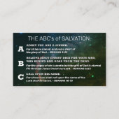 クリスチャン・ゴスペルABC's Romans Road KJV聖書 名刺 (正面)