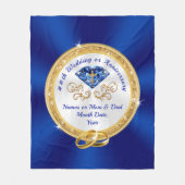 クリスチャン·サファ結婚イアの記念日の贈り物 フリースブランケット (正面)