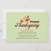 クリスチャン+サンクスギビング+バイブル+バース|ディナー 招待状 (正面)